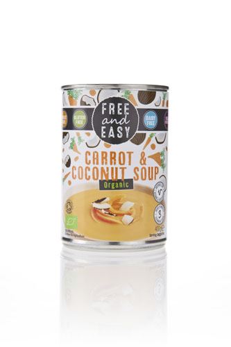 Free & Easy Carrot & Coconut Soup - 400g x 6 - 89221