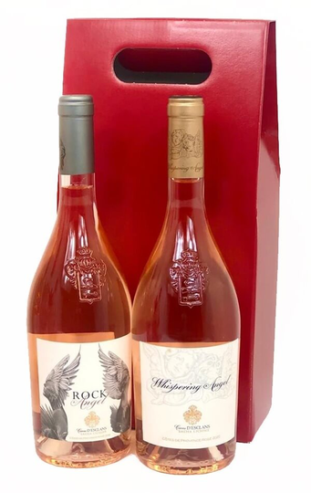 Whispering Angel and Rock Angel Rose Wine Gift set (Two Bottles)