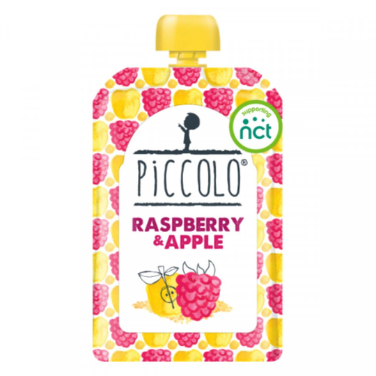 Piccolo Raspberry & Apple with Soaked Oats 6m+ - 100g x 5 - 87639