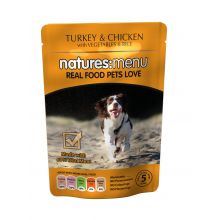 Natures Menu Turkey with Chicken Dog Pouches - 300g - 551426