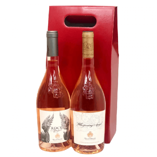 Whispering Angel + Rock Angel Rose Wine Gift set (Two Bottles)