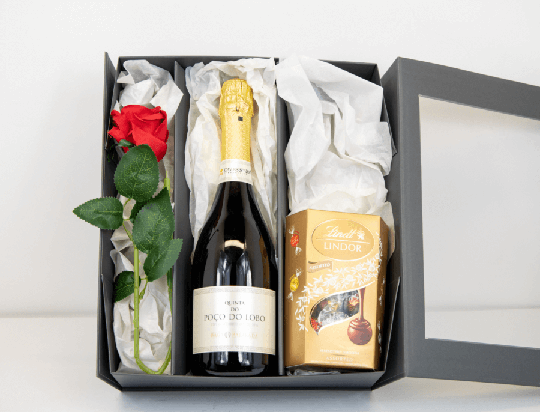Mother's Day Baga Portuguese Sparkling Wine Gift set by Quinta do Poco Lobo