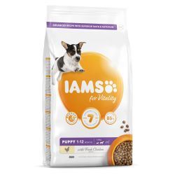 IAMS for Vitality Puppy Small & Medium Dog Food with Fresh c - 2kg - 492500