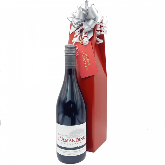 L`Amandine, Cotes du Rhone, 2018 Christmas Wine Gift