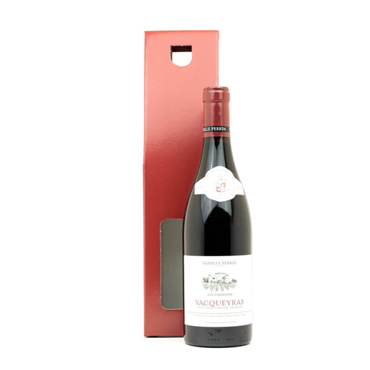 Famille Perrin, Vacqueyras, Les Cristins, 2018 with GiftBox