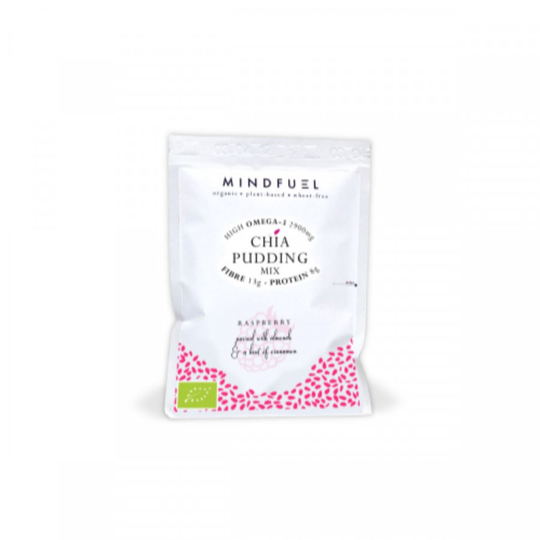 Mindfuel Chia Pudding Mix - Tart Raspberry - 50g x 10 - 91421