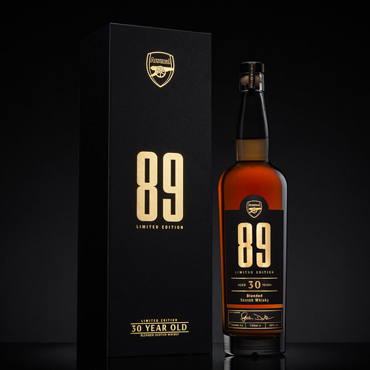 ARSENAL 89 - ANNIVERSARY EDITION 30 YEAR OLD WHISKY - AUTOGRAPHED EDITION