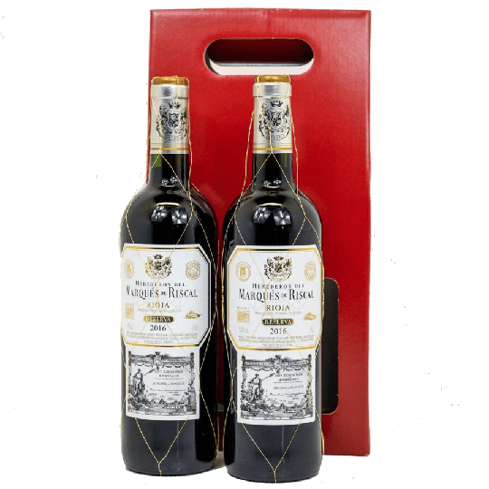 Marques De Riscal Reserva Rioja - (GIFTSET TWO BOTTLES)