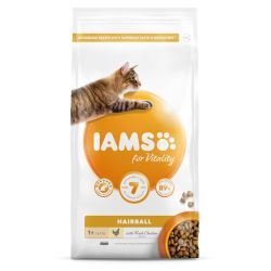 IAMS for Vitality Hairball Cat Food with Fresh chicken - 10kg - 492366