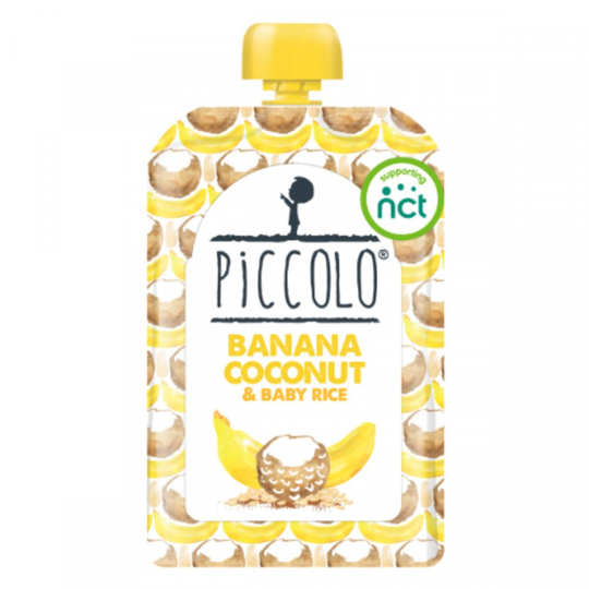 Piccolo Banana Coconut & Baby Brown Rice 6m+ - 100g x 5 - 88014