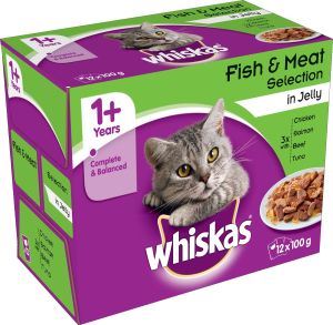 Whiskas 1+ Pouch Fish & Meat Selection In Jelly - 726520