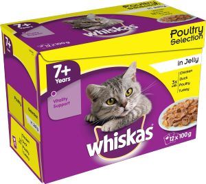 Whiskas 7+ Pouch Poultry Selection CIJ (4 x12) - 726515