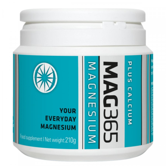 Mag365 Magnesium Supplement Plus Calcium - Plain - 210g - 93224