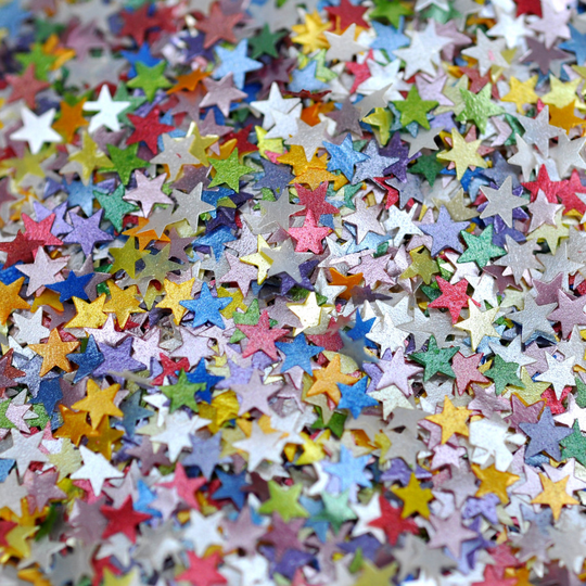Luxury Rainbow Glitter Stars Sprinkles (Best Before 30 Sept 2022) - 5g / 0.17 oz
