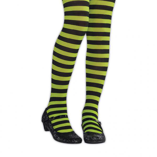 Tights Strpd Grn/Blck Chils Sm