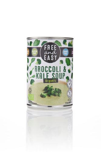 Free & Easy Broccoli & Kale Soup - 400g x 6 - 89227