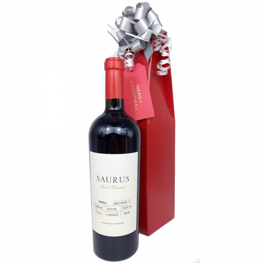 Saurus, Malbec, Barrel Fermented, 2018 Christmas Wine Gift
