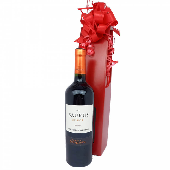 Familia Schroeder `Saurus` Patagonia Select Malbec Wine Gift