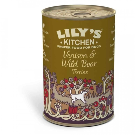 Lilys Kitchen Venison & Wild Boar Terrine For Dogs - 400g x 6 - 91963