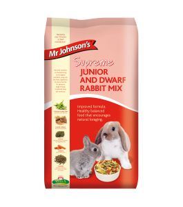 Mr Johnsons Supreme Jnr and Dwarf Rabbit Mix 15kg - 13940