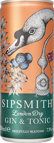Sipsmith London Dry Gin & Tonic Can Pack of 12