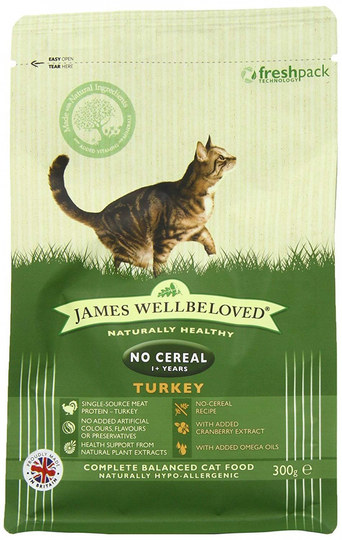 Wellbeloved Cat Food Turkey and Veg Adult 300g - 719930