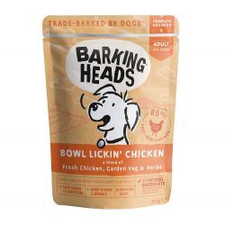 Barking Heads Bowl Lickin' Chicken Pouch (Formally Tender Lo - 300g - 437008