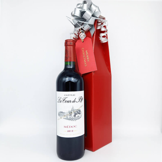 Chateau La Tour de By Medoc 2012 Christmas Wine Gift