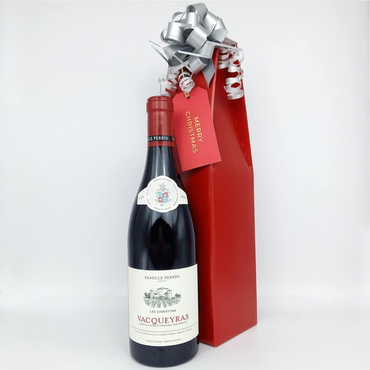 Famille Perrin, Vacqueyras, Les Cristins, 2018 Christmas Wine Gift