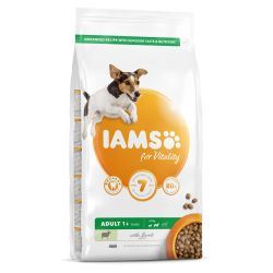 IAMS for Vitality Adult Small & Medium Dog Food with Lamb - 2kg - 492544