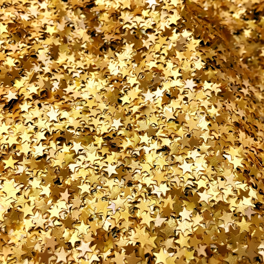 Luxury Gold Glitter Star Sprinkles (Best Before 30 Sept 2022) - 5g / 0.17 oz