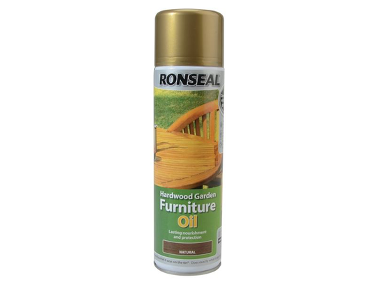 Hardwood Garden Furniture Oil Natural Clear Aerosol 500ml RSLHFONCAE
