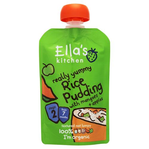 Ellas Kitchen Mango & Apple Rice Dessert 7m+ - 80g x 6 - 69939