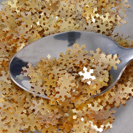 Luxury Gold Glitter Snowflake Sprinkles (Best Before 17 July 2022)