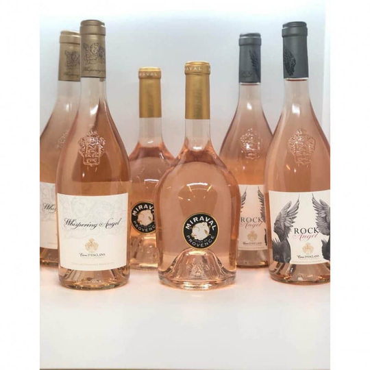 Six Premium French Rosé Wines including Whispering Angel, Rock Angel and Miraval
