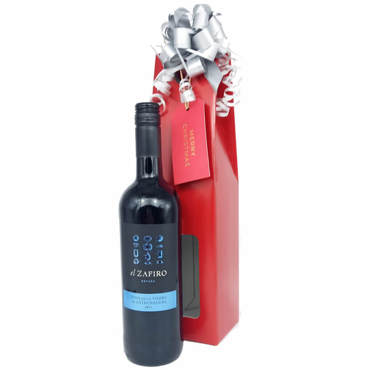 El Zafiro Tempranillo Shiraz Christmas Wine Gift