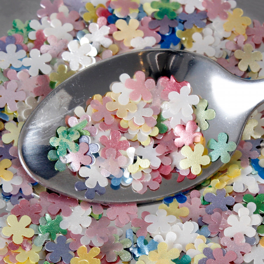Luxury Rainbow Glitter Flower Sprinkles (Best Before 17 July 2022)